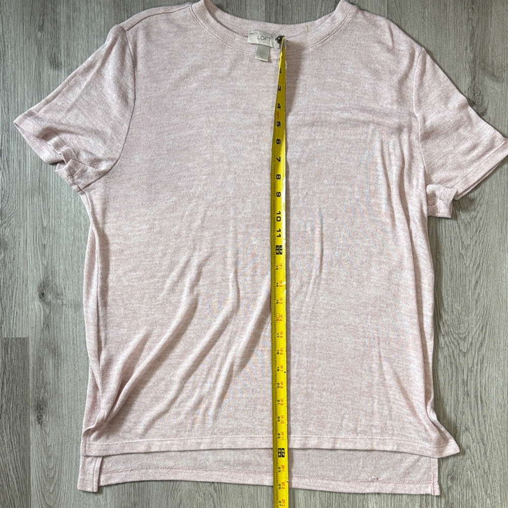 LOFT Light Pink Short Sleeve Tee - Picture 4 of 4